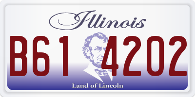 IL license plate B614202