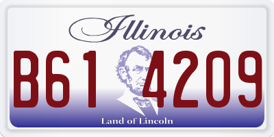 IL license plate B614209