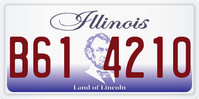 IL license plate B614210