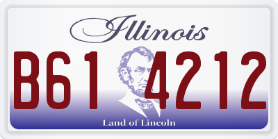 IL license plate B614212