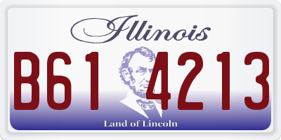 IL license plate B614213