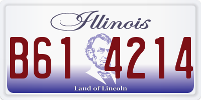 IL license plate B614214