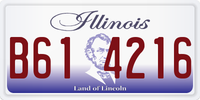 IL license plate B614216
