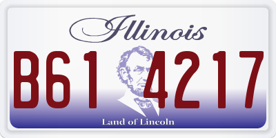 IL license plate B614217