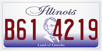 IL license plate B614219