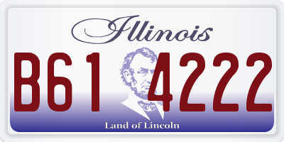 IL license plate B614222