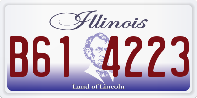 IL license plate B614223