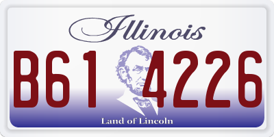 IL license plate B614226