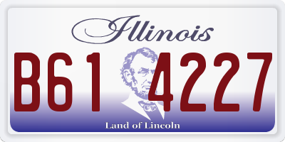 IL license plate B614227