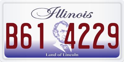 IL license plate B614229