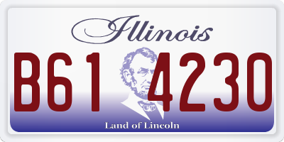 IL license plate B614230