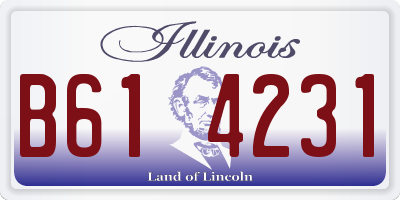 IL license plate B614231