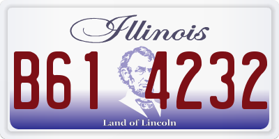IL license plate B614232