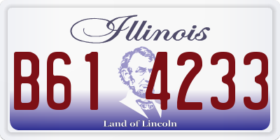 IL license plate B614233