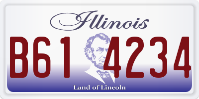 IL license plate B614234