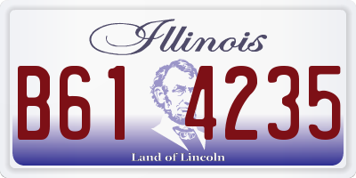 IL license plate B614235