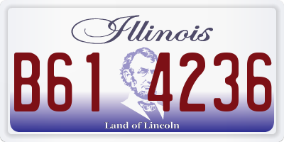 IL license plate B614236