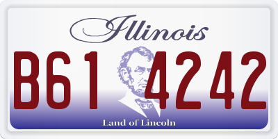 IL license plate B614242