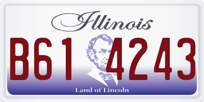 IL license plate B614243