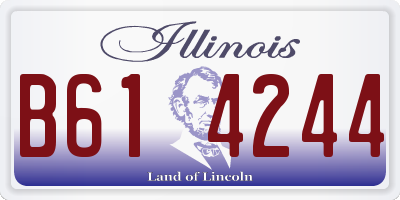 IL license plate B614244