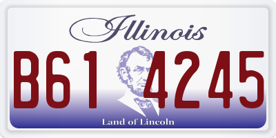 IL license plate B614245