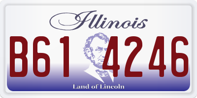 IL license plate B614246