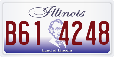 IL license plate B614248