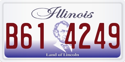 IL license plate B614249