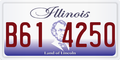 IL license plate B614250