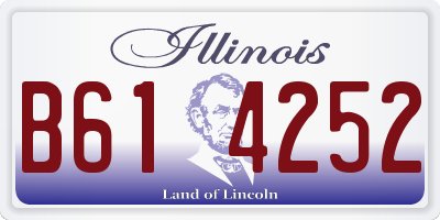 IL license plate B614252