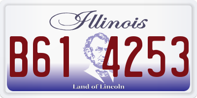 IL license plate B614253
