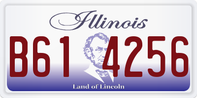 IL license plate B614256