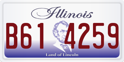 IL license plate B614259