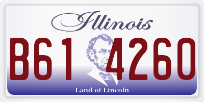 IL license plate B614260
