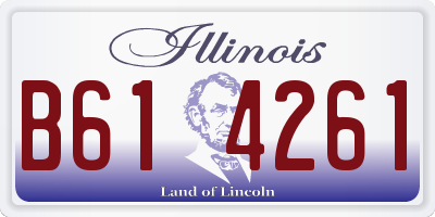 IL license plate B614261