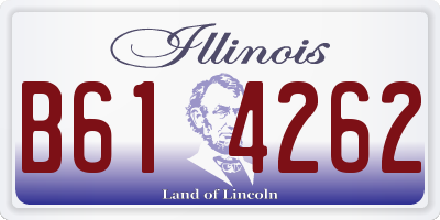 IL license plate B614262