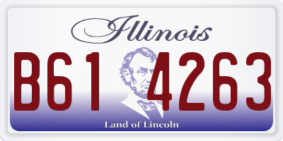IL license plate B614263