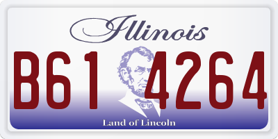 IL license plate B614264