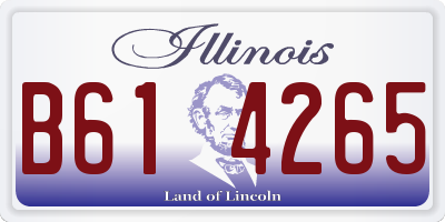 IL license plate B614265