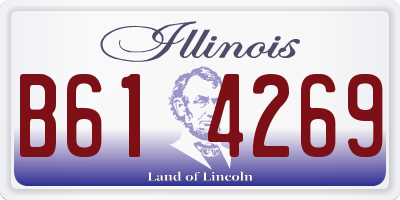 IL license plate B614269