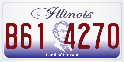 IL license plate B614270