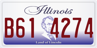 IL license plate B614274