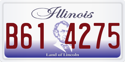 IL license plate B614275