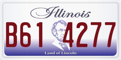 IL license plate B614277