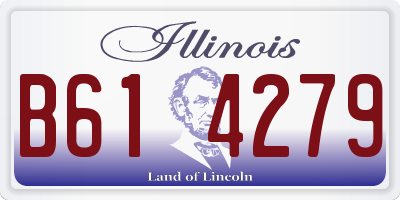 IL license plate B614279