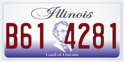 IL license plate B614281