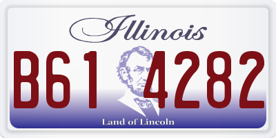 IL license plate B614282