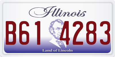 IL license plate B614283