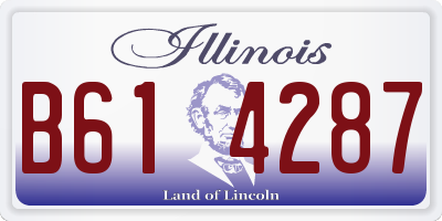 IL license plate B614287