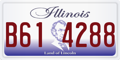 IL license plate B614288